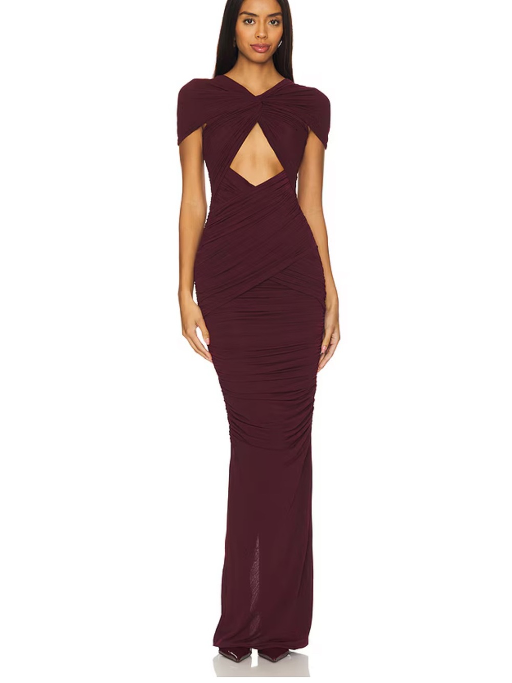 Ronny Kobo Nasha dress burgundy